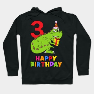 3rd Birthday Party 3 Year Old Three Years Hoodie